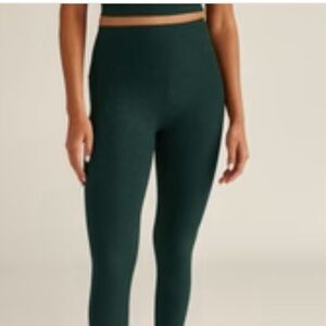 NWT BEYOND YOGA SPACEDYE CAUGHT IN THE MIDI SIZE SM MIDNIGHT GREEN HEATHER